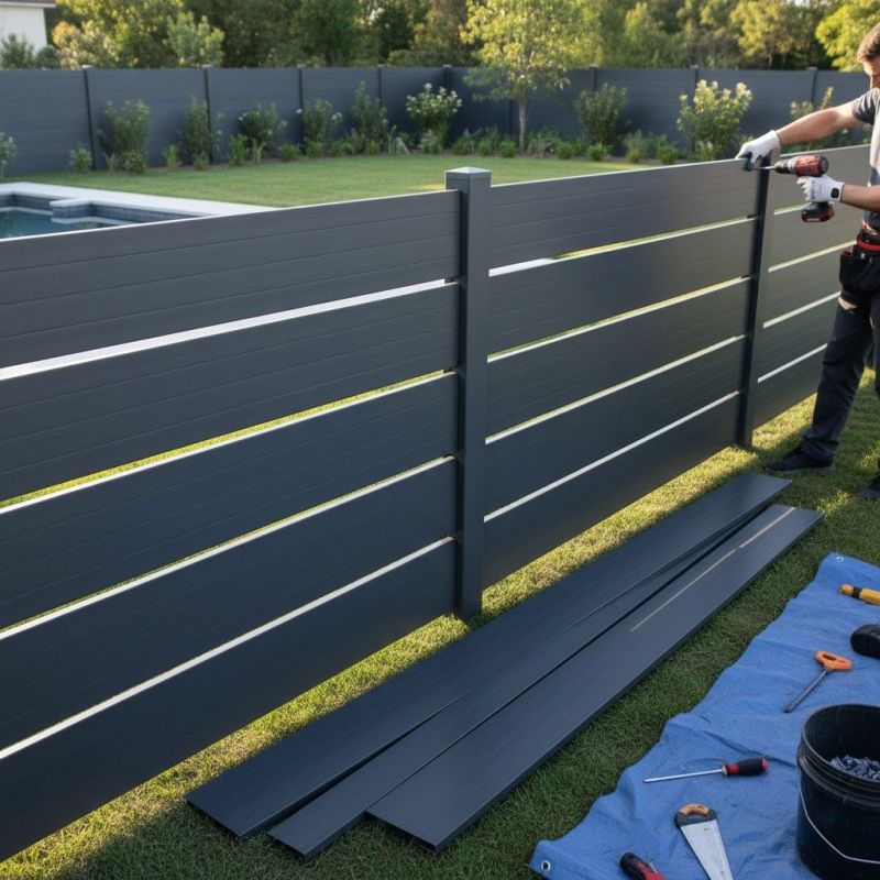 Privacy Fencing Installation detail